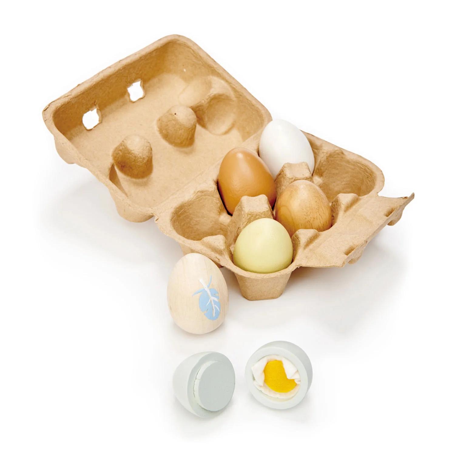 Montessori Tender Leaf Wooden Eggs