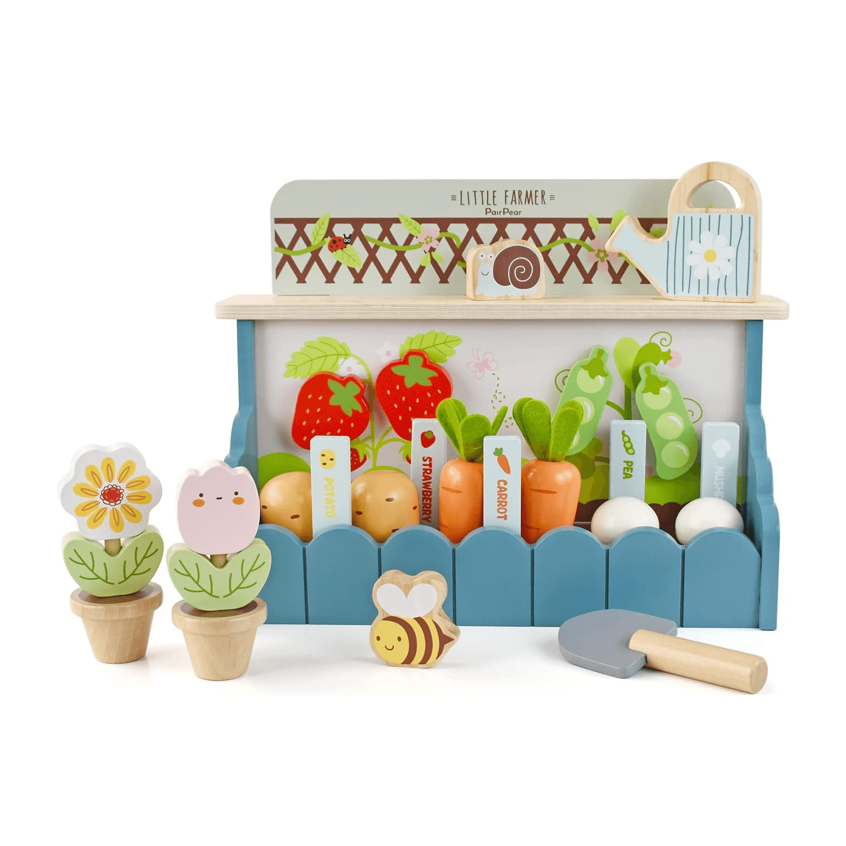 Montessori PairPear Flower Garden Toy Playset