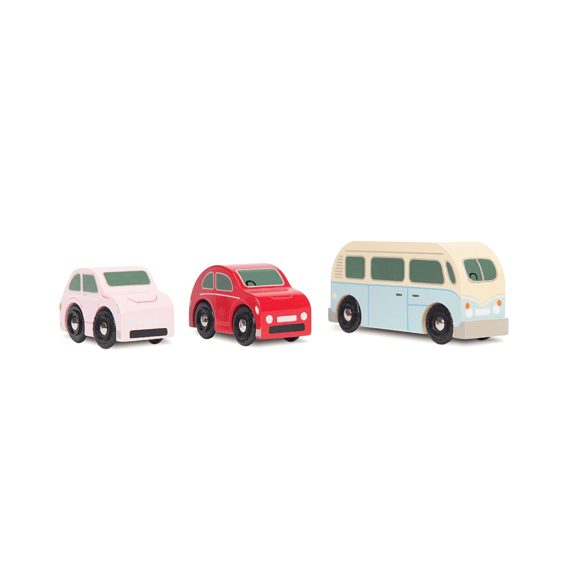 Montessori Le Toy Van 3 Pieces Retro Metro Car Set