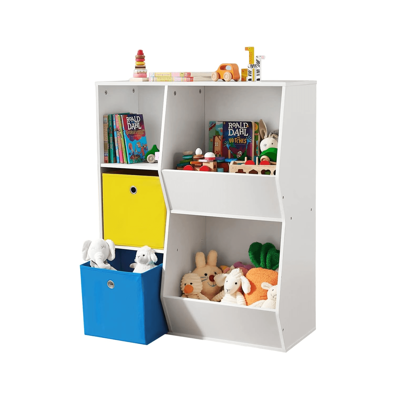 Montessori SONGMICS 3 Shelves Toy Storage Organizer White