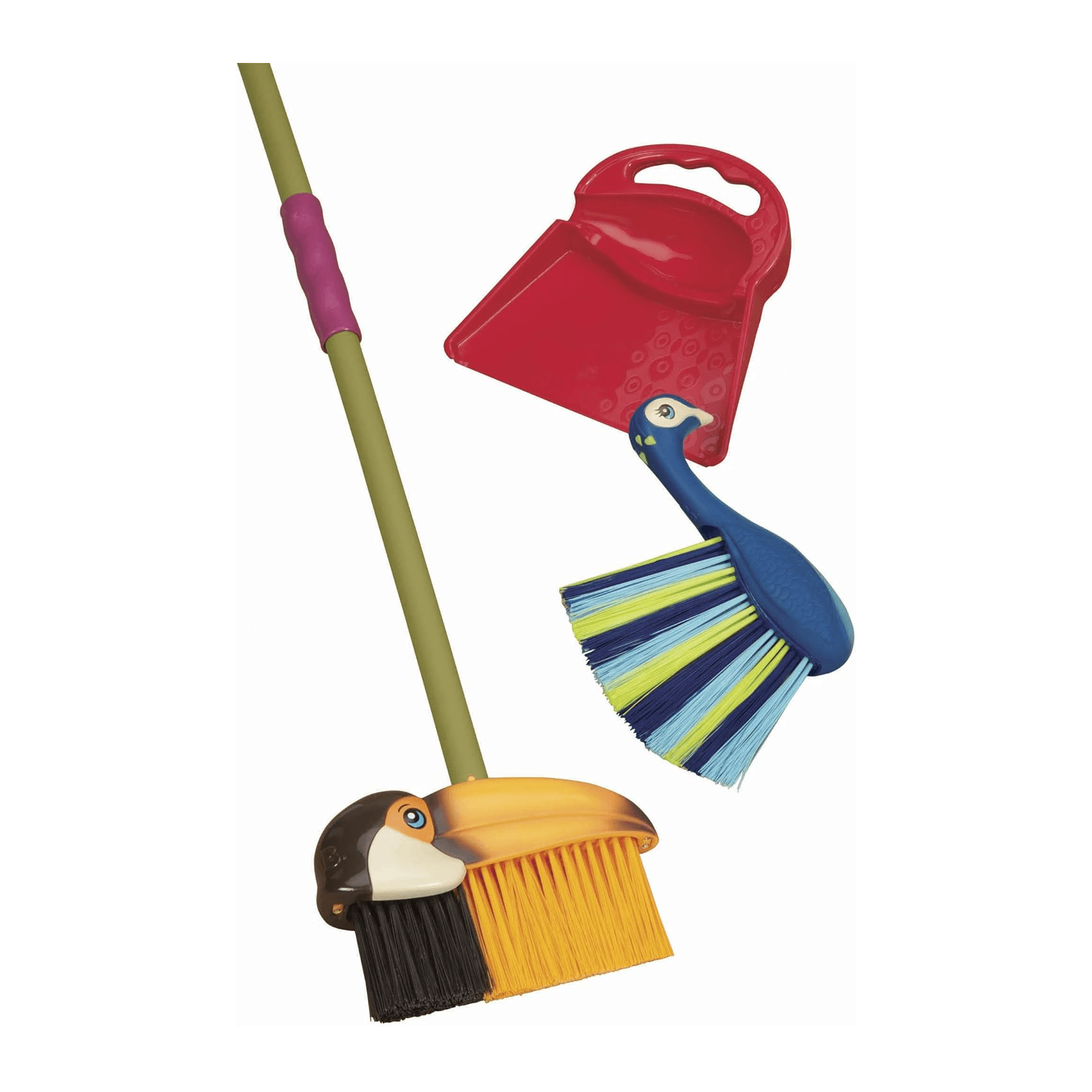 Montessori B. toys Broom, Hand Broom, Dustpan Tropicleania