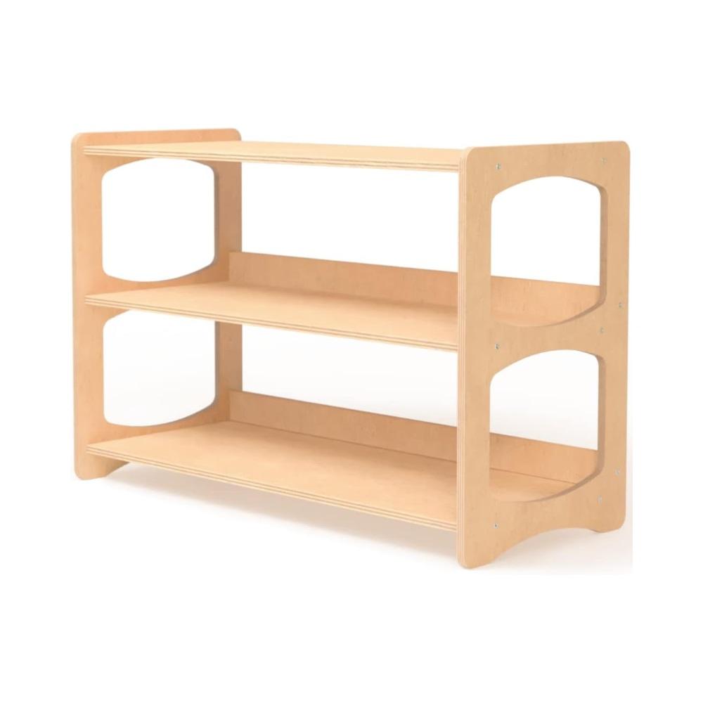 Montessori Wood&#038;Room Montessori-Inspired Toy and Book Organizer Shelf 3