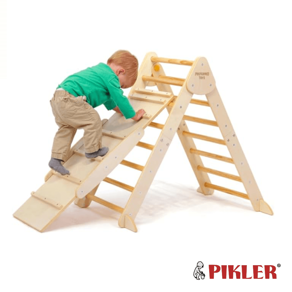 Montessori Preferred Toys Pikler Triangle 3 in 1 Montessori Climbing Set