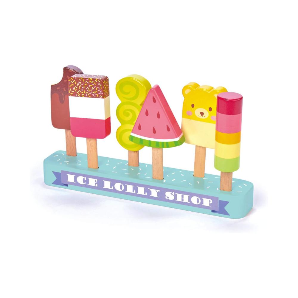 Montessori Tender Leaf 6 Wooden Popsicles Ice Lolly Shop